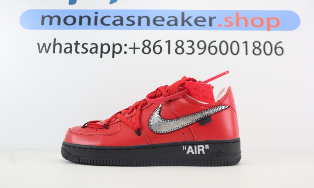 off white air force 1 crismon red