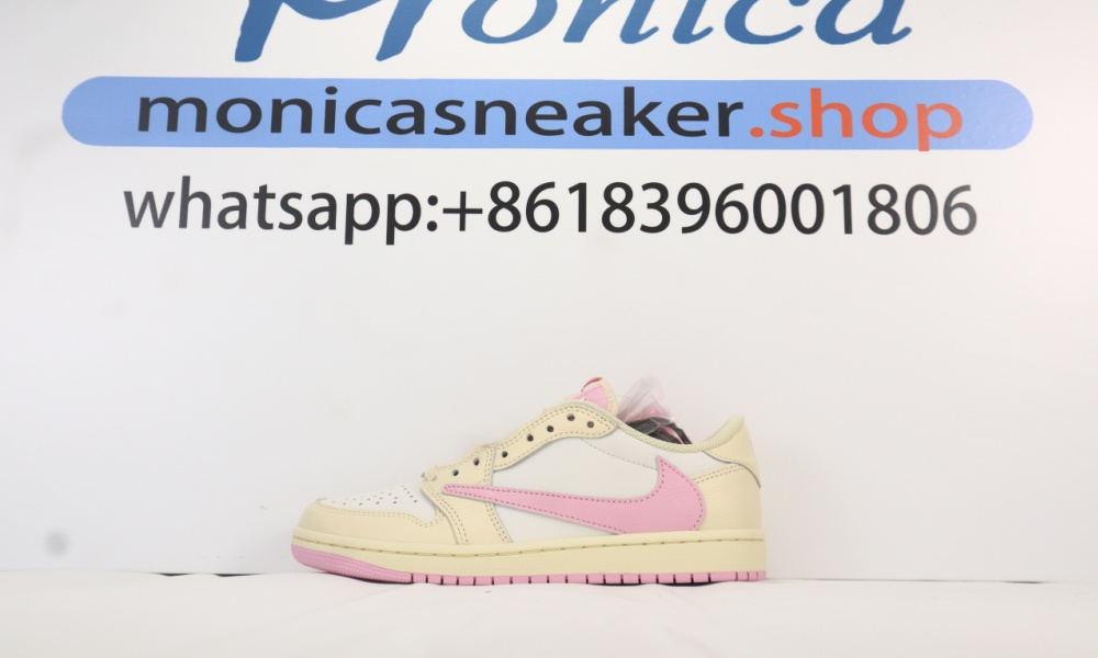 LJR Air Jordan 1 Low OG SP x Travis Scott 'Muslin / Shy Pink'