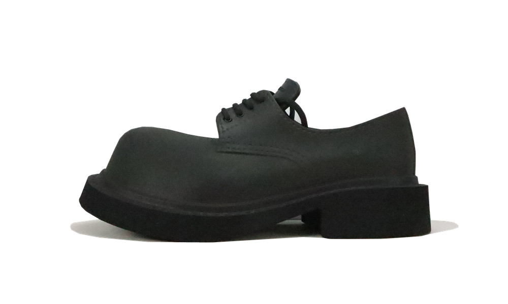 BALENCIAG* BLACK ‘STEROID’ DERBY SHOES